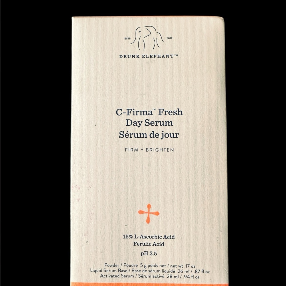 Drunk Elephant C-Firma Fresh Serum Box - White and Orange